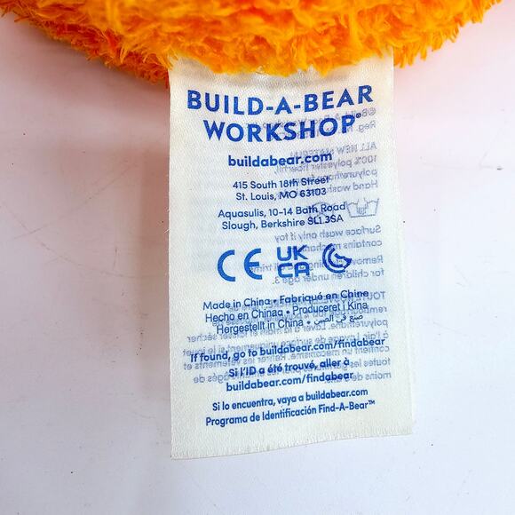 Build A Bear Orange Pumpkin Bear Glow Light Up Halloween 17” Plush WORKING - Picture 4 of 13